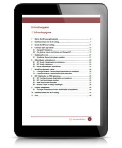 WP HANDLEIDING WordPress Optimalisatie voorbeeld 1