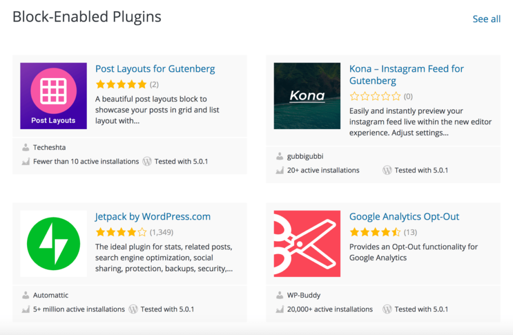 block-enabled plugins